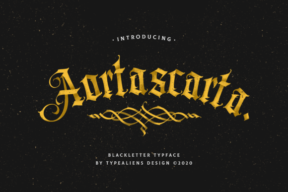 Aortascarta: A Blackletter Font for Editorial Design
