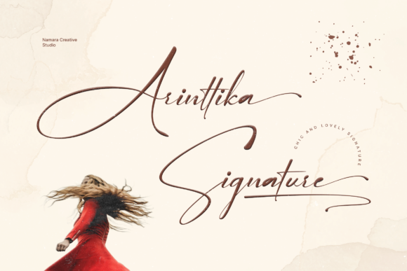 Arinttika Signature: A Charming Script Font for Elegant Design