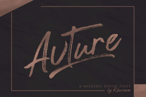 Avture: A Script Handwritten Font for Editorial Design and Branding