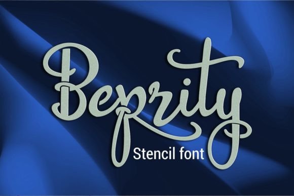 Beprity Stencil: A Script Font for Creative Branding and Design