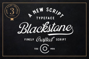Blackstone Script Font for Handmade Creations