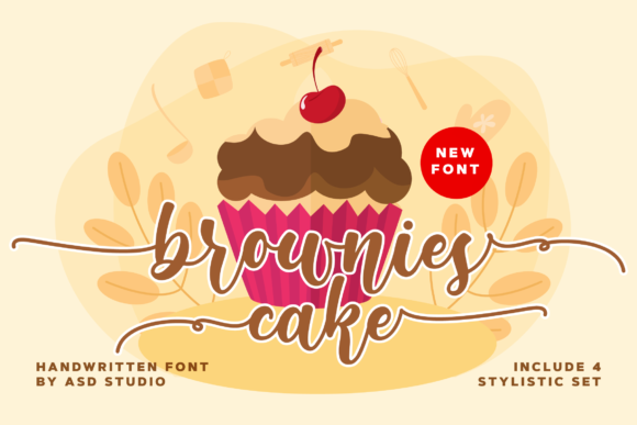 Brownies Cake: A Timeless Script Font for Creative Makers