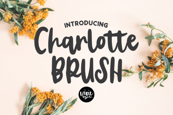 Charlotte Brush: A Script Handwritten Font for Creative Crafters