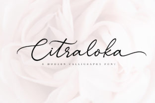 Citraloka: A Script Font for Creative Editorial Design