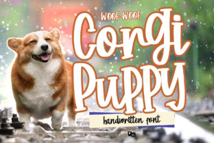 Corgy Puppy Font for Romantic Branding and Creative Projects
