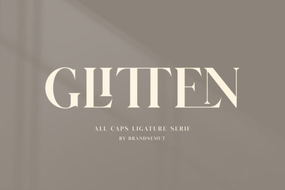 Glitten: A Bold Serif Font for Creative Makers