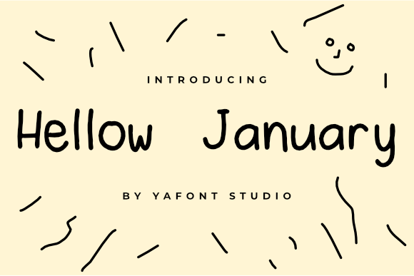 Hello January: A Casual Handwritten Font for Digital Creativity