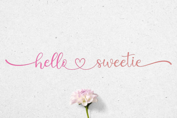 Hello Sweetie: The Handwritten Font That Elevates Your Craft