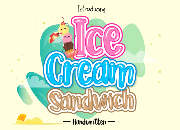 Ice Cream Sandwich: A Sweet Font for Brighter Design