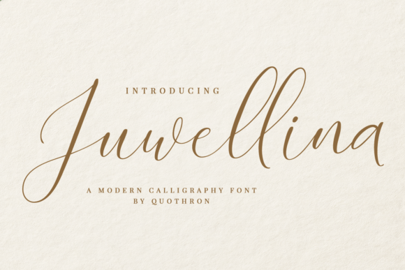Juwellina Script Font for Modern Editorial Design