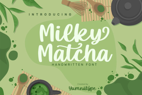 Milky Matcha: A Handwritten Font That Elevates Your Creative Projects