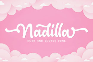 Nadilla Font: A Magical Script Handwritten Style