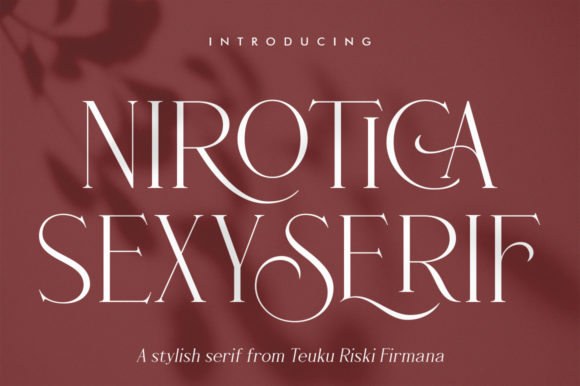 Nirotica: A Stylish Serif Font for Modern Branding
