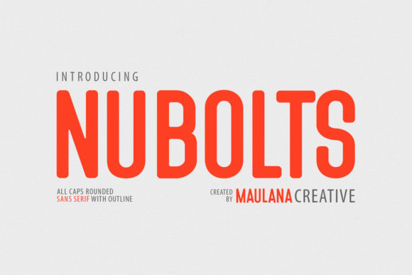 Nubolts: A Bold Sans Serif Font for Digital Creativity