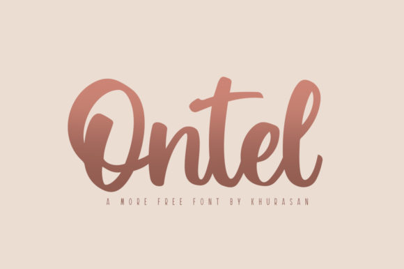Ontel: A Modern Handwritten Font for Branding Projects