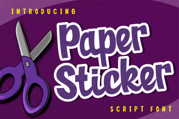 Paper Sticker Font for Bold and Creative Design
