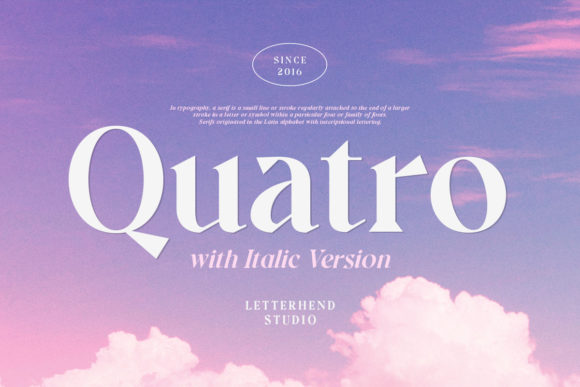 Quatro Font: A Bold Serif for Modern Design