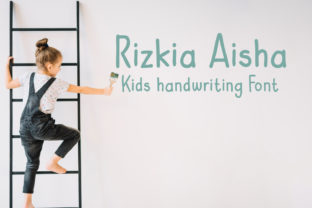 Rizkia Aisha – Playful Script Font for Handmade Creations