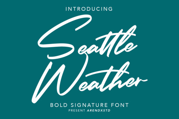 Seattle Weather: A Script Handwritten Font for Creative Crafters