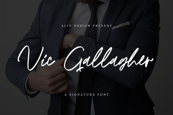 Vic Gallagher – A Timeless Script Font for Digital Creativity