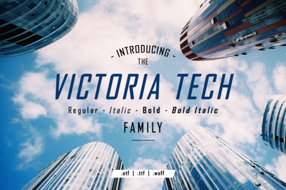 Victoria Tech: A Sweet Sans Serif Font for Small Business Branding